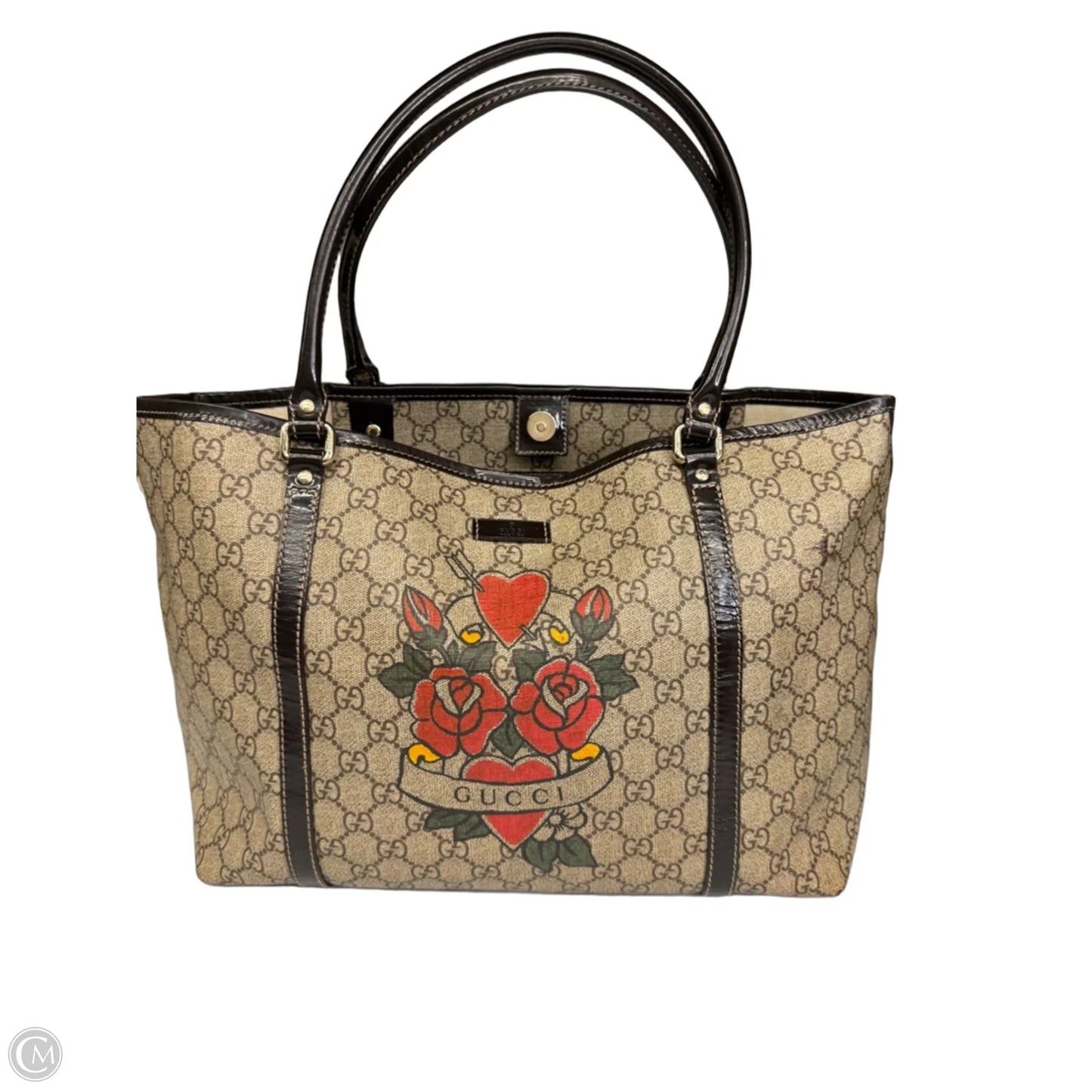 Tote Luxury Designer By Gucci, Size: Medium