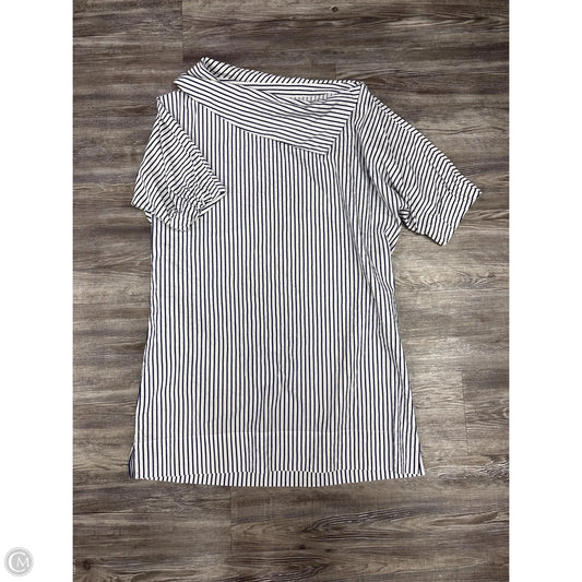 Dress Casual Short By Finley In Blue & Cream, Size: L