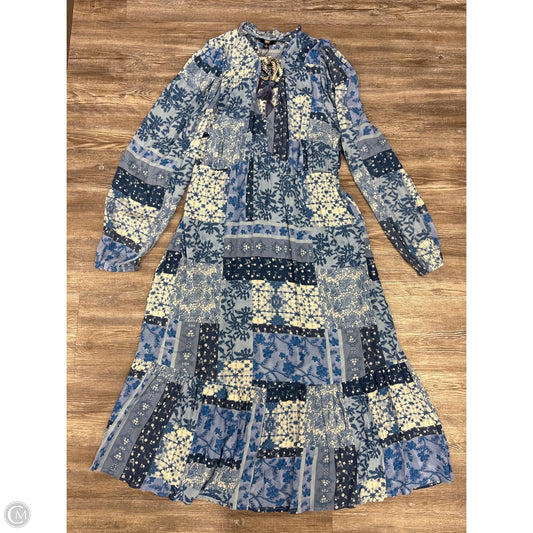 Dress Designer By Frye In Blue & Cream, Size: L