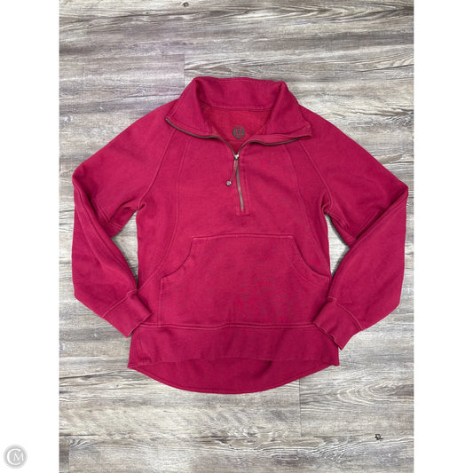 Athletic Sweatshirt Crewneck By Lululemon In Pink, Size: Xs