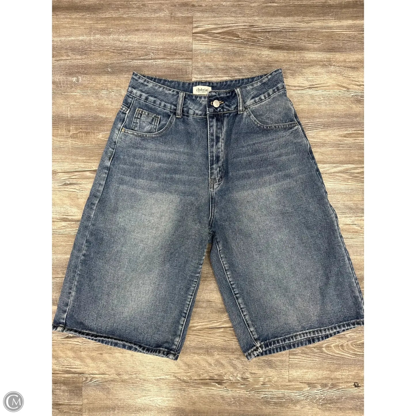 Shorts By Cherie In Blue Denim, Size: L