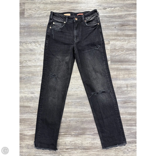 Jeans Straight By Pilcro In Black Denim, Size: 0