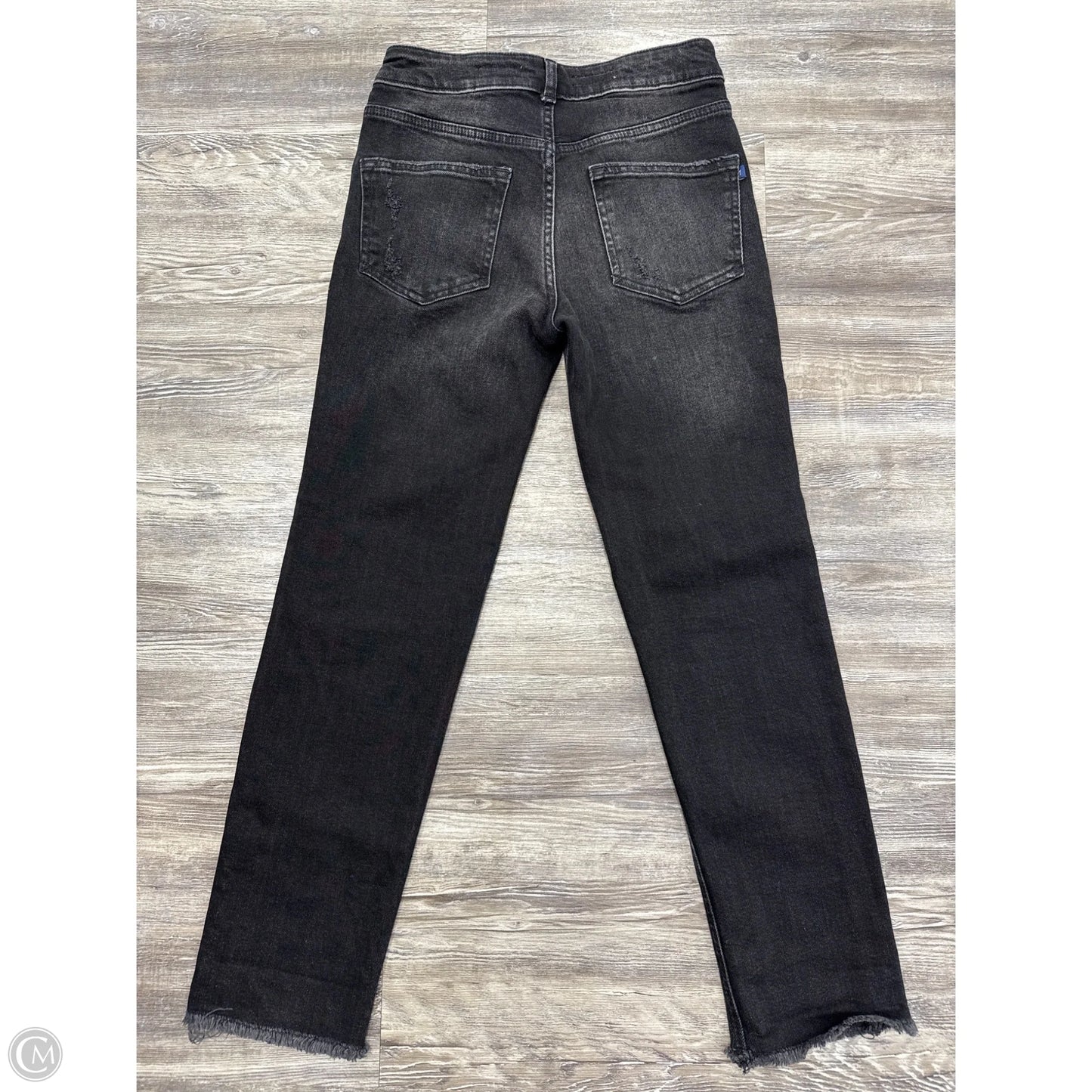 Jeans Straight By Pilcro In Black Denim, Size: 0