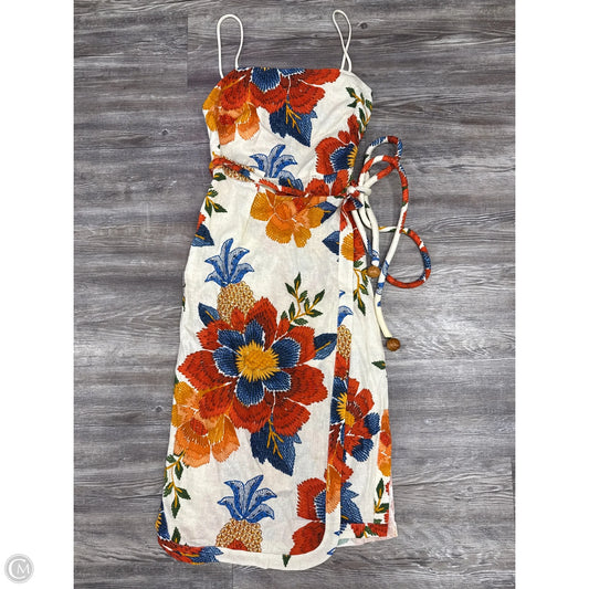Dress Casual Midi By Farm Rio In Floral Print, Size: Xs