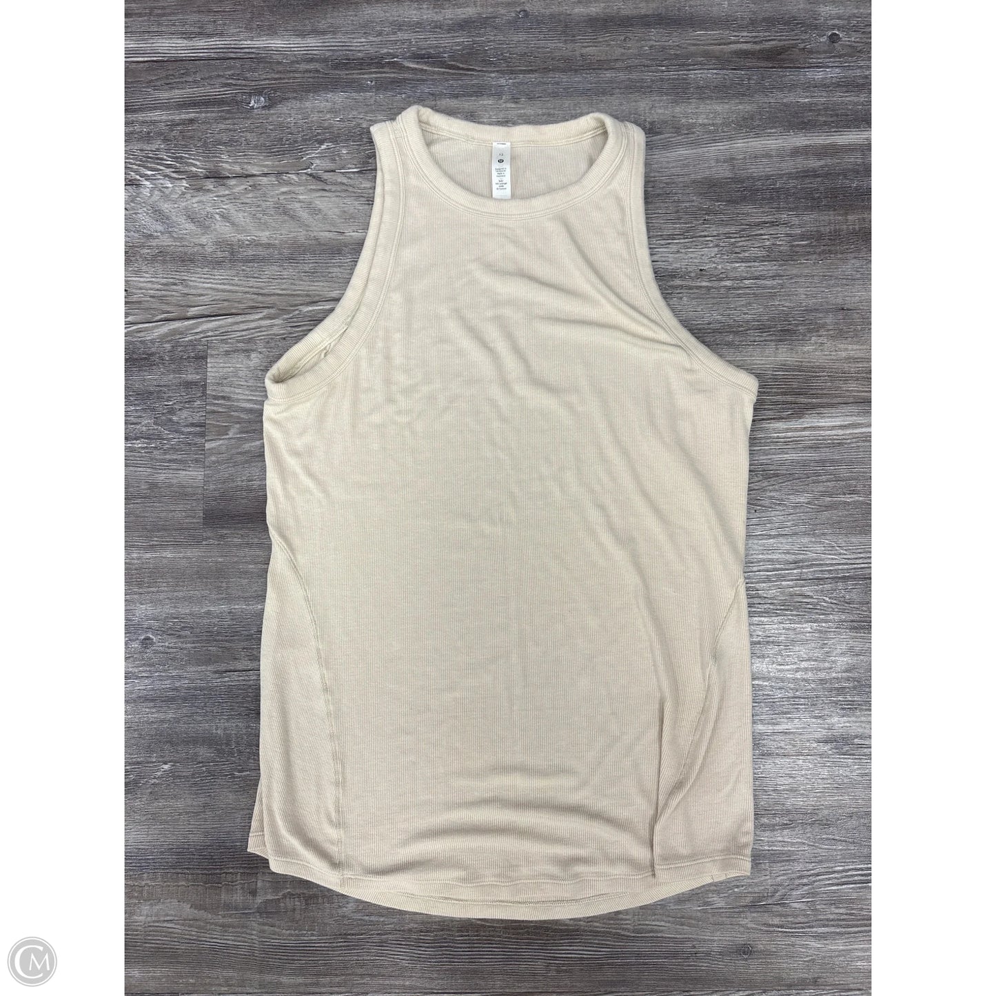 Athletic Tank Top By Lululemon In Tan, Size: 12
