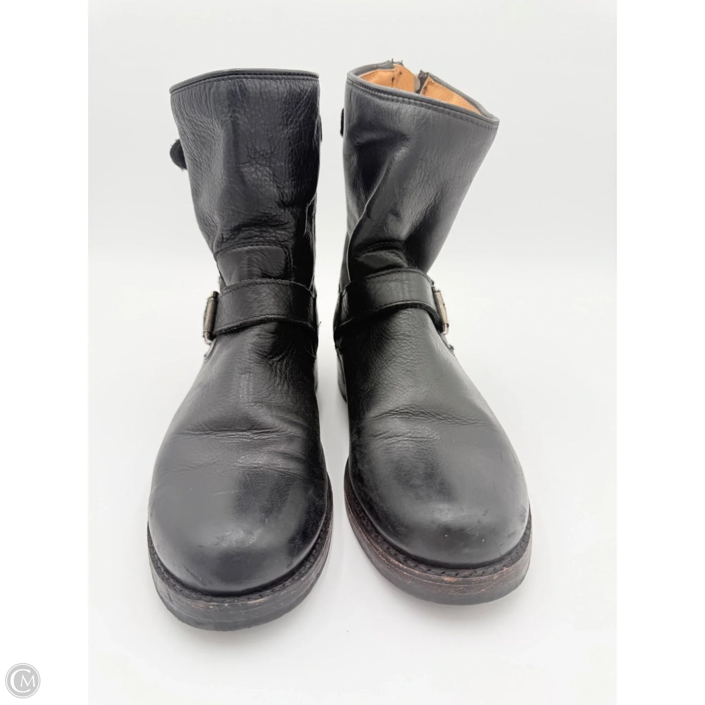 Boots Designer By Frye In Black, Size: 8.5