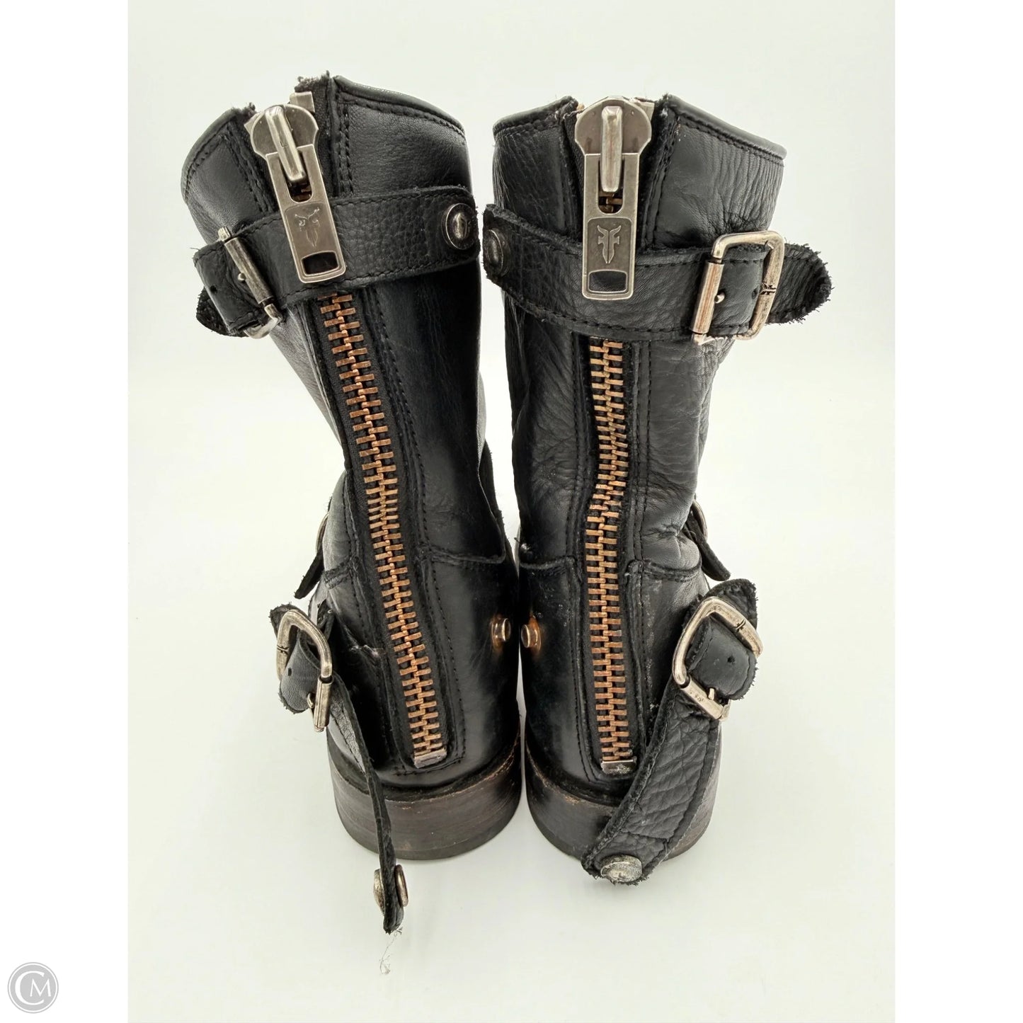 Boots Designer By Frye In Black, Size: 8.5
