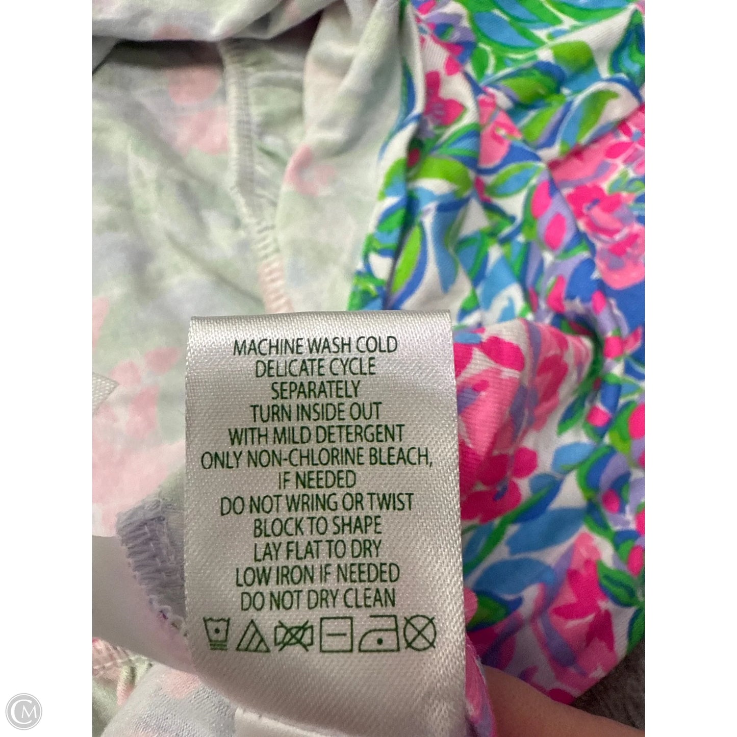 Dress Designer By Lilly Pulitzer In Green & Pink, Size: Xl