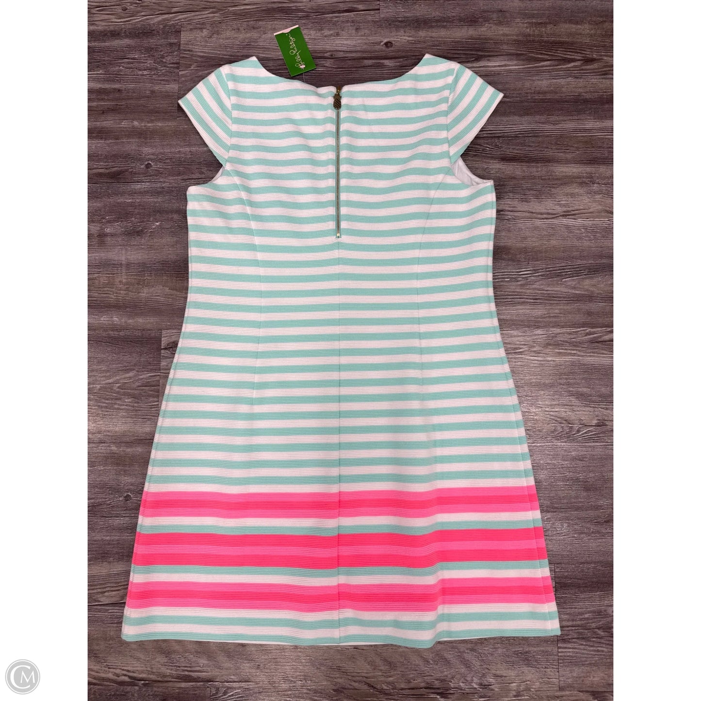 Dress Designer By Lilly Pulitzer In Green & Pink, Size: Xl