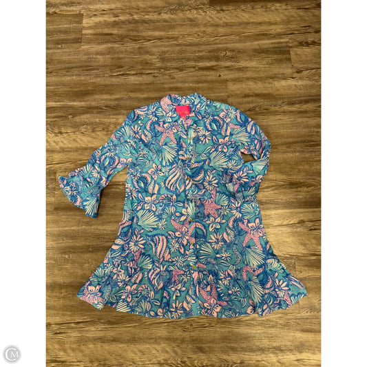 Dress Designer By Lilly Pulitzer In Blue & Pink, Size: Xs