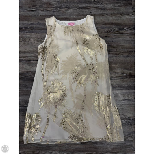 Dress Designer By Lilly Pulitzer In Gold & Tan, Size: Xs