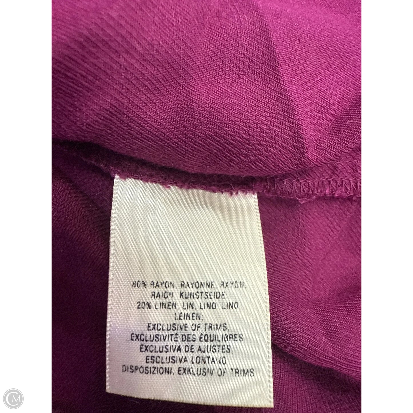 Top Short Sleeve By Maeve In Purple, Size: Xsp