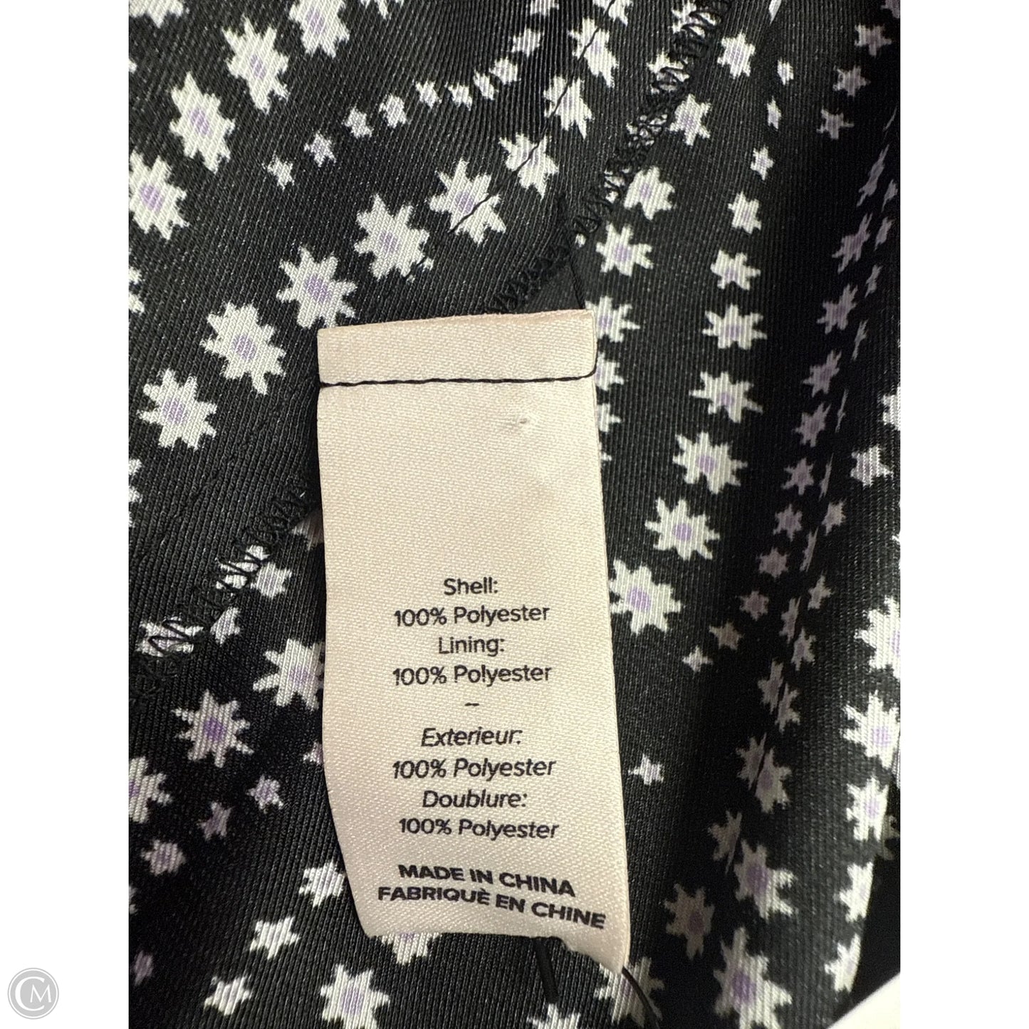 Dress Party Midi By Cinc A Sept In Black & Purple, Size: 4