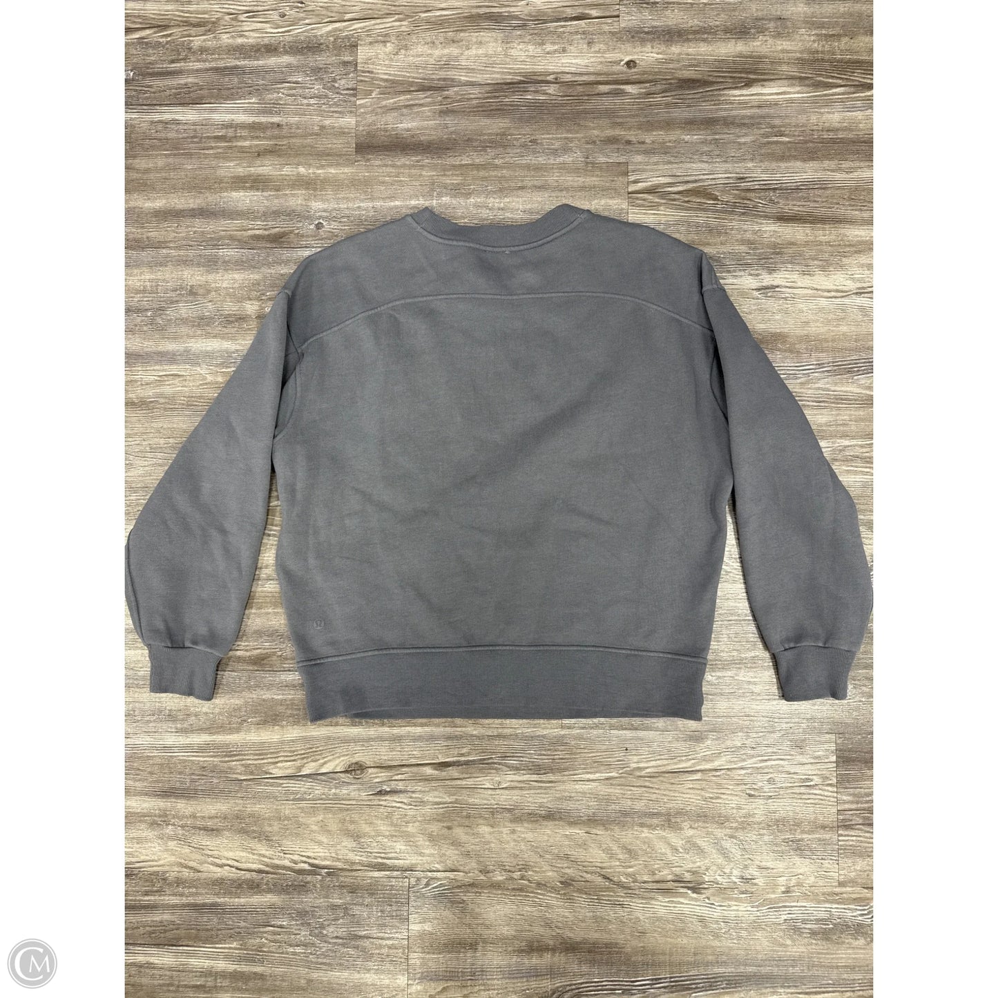 Athletic Sweatshirt Crewneck By Lululemon In Blue & Grey, Size: M
