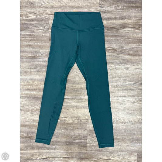 Athletic Leggings By Lululemon In Teal, Size: 8