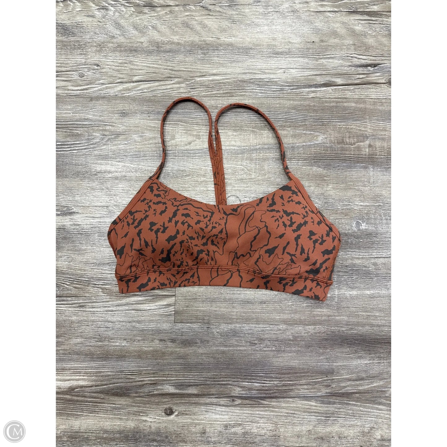 Athletic Bra By Lululemon In Brown & Grey, Size: 8