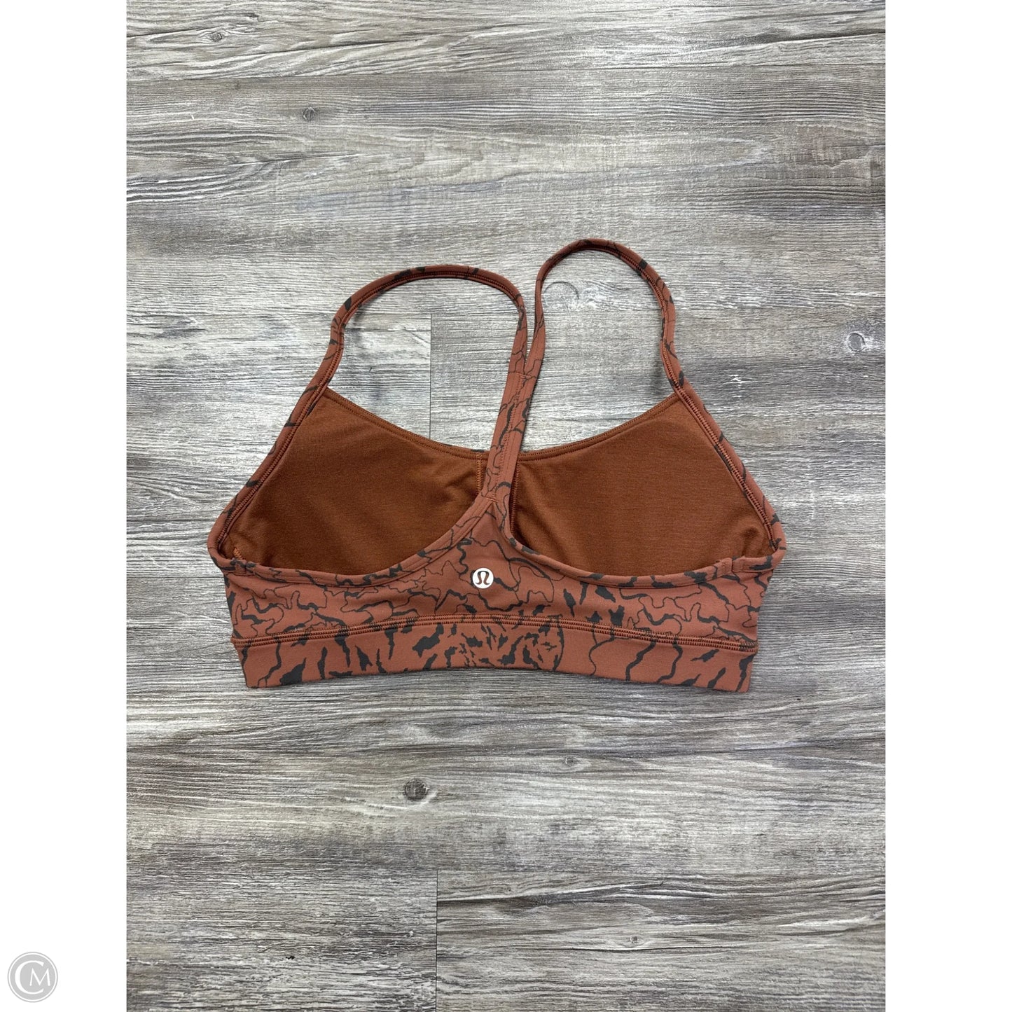 Athletic Bra By Lululemon In Brown & Grey, Size: 8