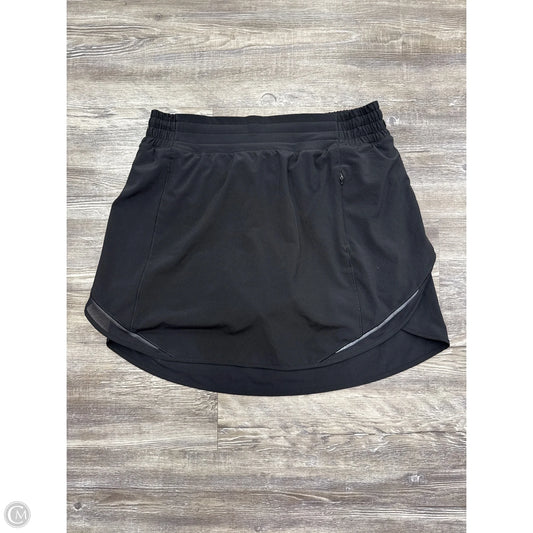 Athletic Skort By Lululemon In Black, Size: 8