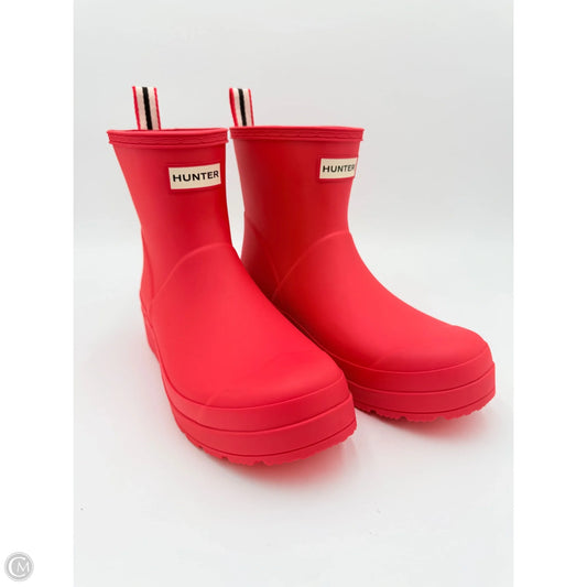 Boots Rain By Hunter In Red, Size: 9