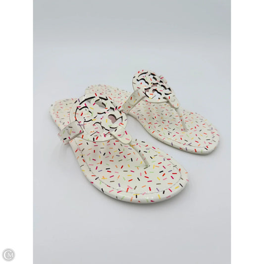 Sandals Designer By Tory Burch In Rainbow Print, Size: 10