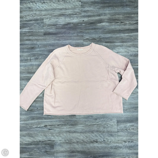 Sweatshirt Crewneck By Eileen Fisher In Peach, Size: S