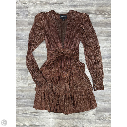 Dress Party Short By Sabina Musayev  In Gold, Size: Xs