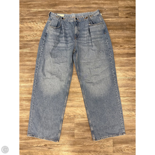 Jeans Wide Leg By Zara In Blue Denim, Size: 12