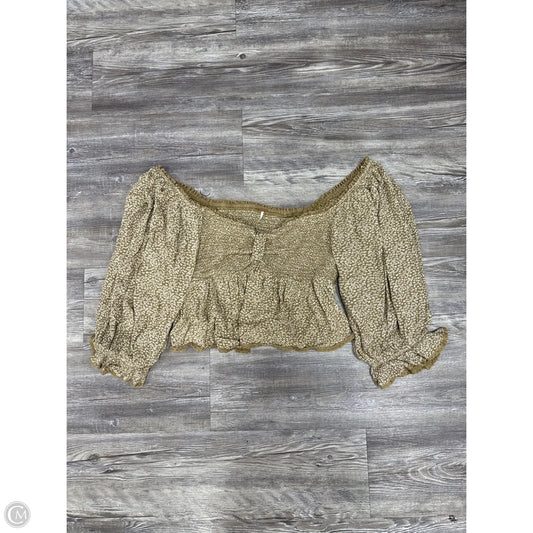 Top Long Sleeve By Free People In Green, Size: Xl