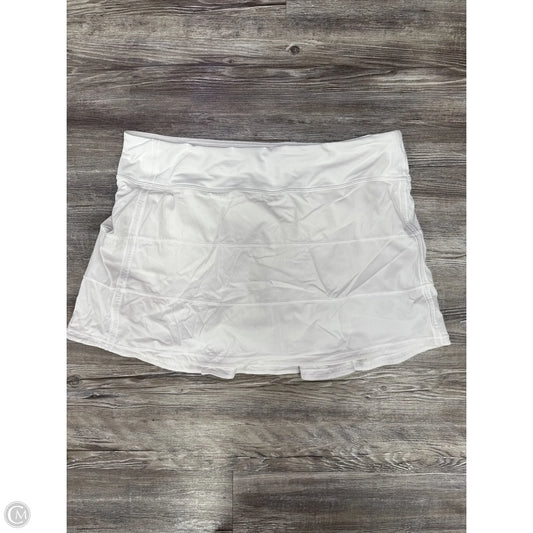 Athletic Skort By Lululemon In White, Size: 10