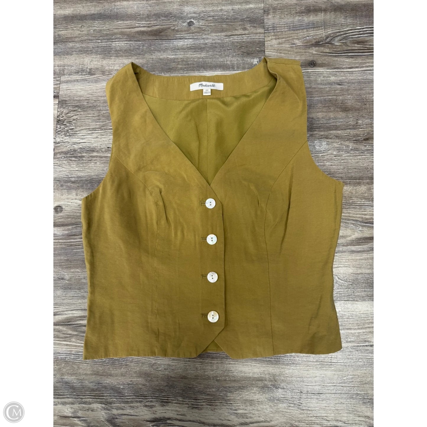 Top Sleeveless By Madewell In Green, Size: Xxs