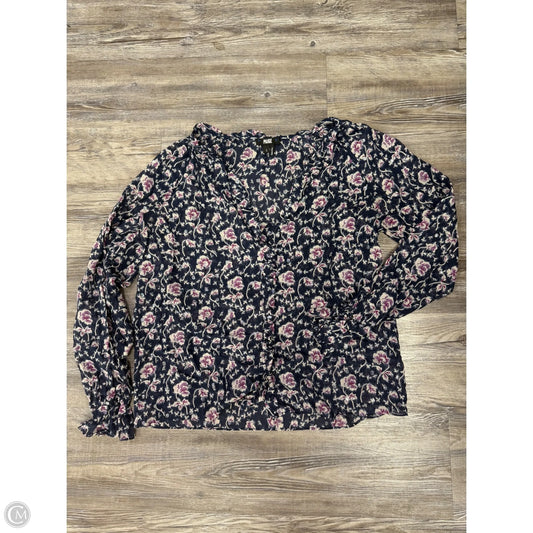 Top Long Sleeve By Paige In Blue & Purple, Size: S