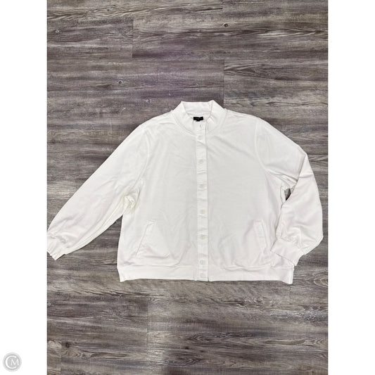 Sweatshirt Crewneck By Talbots In White, Size: 2x