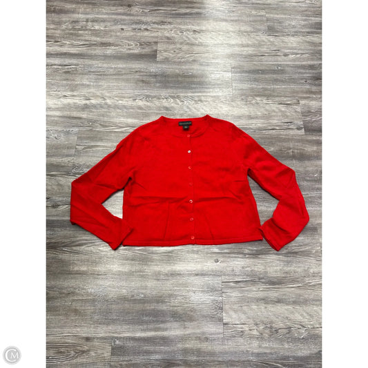 Sweater Cardigan Cashmere By House Of Harlow In Red, Size: L