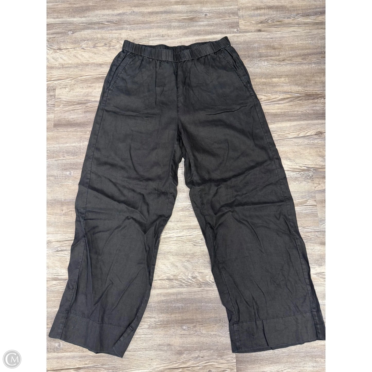 Pants Linen By Eileen Fisher In Black, Size: M
