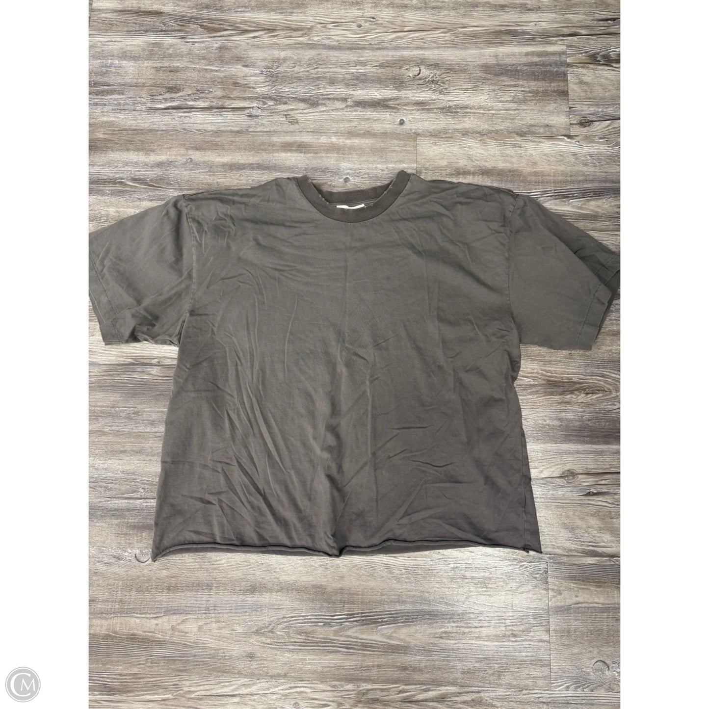 Top Short Sleeve By Elwood In Grey, Size: M