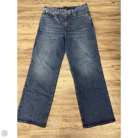 Jeans Wide Leg By J. Crew In Blue Denim, Size: 10