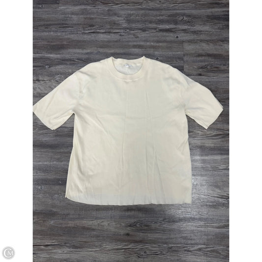 Top Short Sleeve By Cos In Cream, Size: Xl