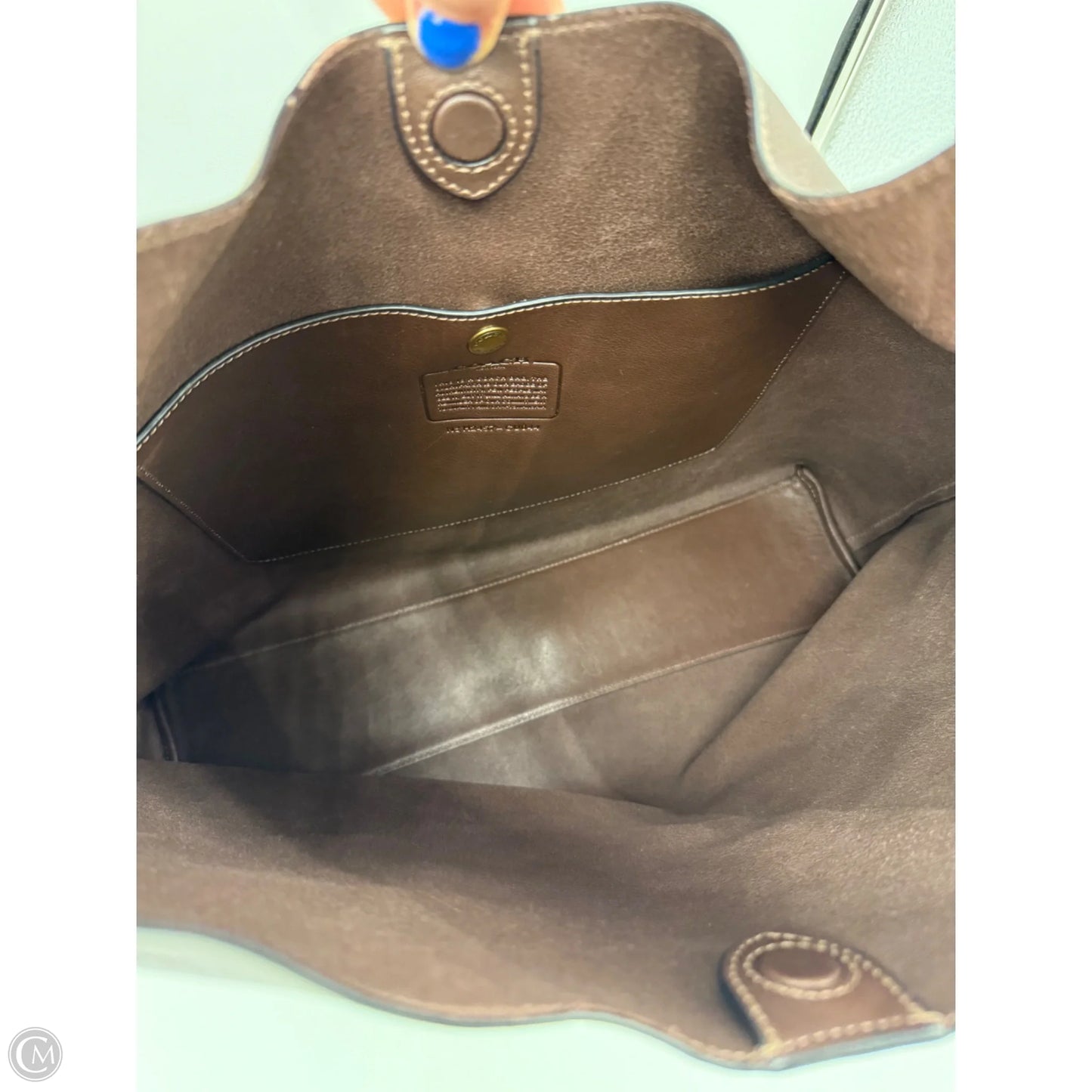Handbag Designer By Coach, Size: Large