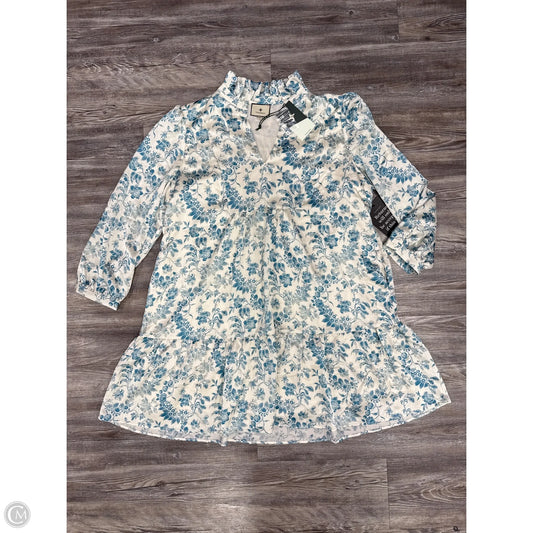 Dress Designer By Tuckernuck In Blue & Cream, Size: Xl
