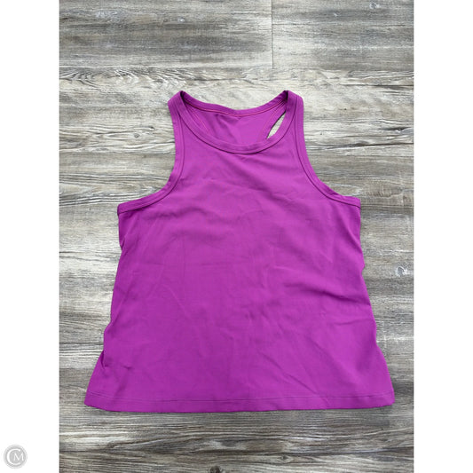 Athletic Tank Top By Lululemon In Purple, Size: M