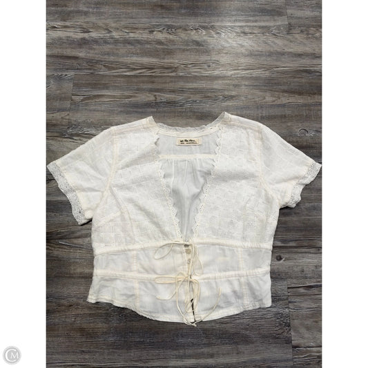 Top Short Sleeve By We The Free In Cream, Size: M