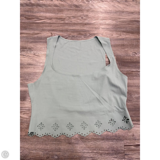 Top Sleeveless By Anthropologie In Green, Size: M