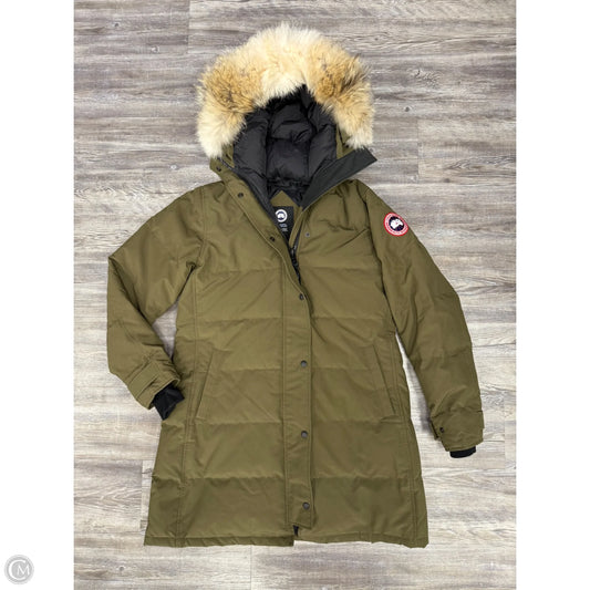 Coat Luxury Designer By Canada Goose In Green, Size: Xl