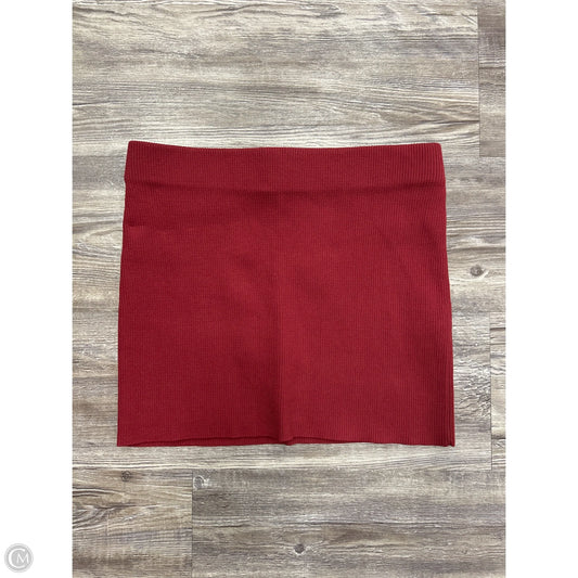 Skirt Mini & Short By Zara In Red, Size: S