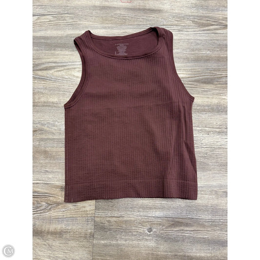 Top Sleeveless By Anthropologie In Maroon, Size: Xxs