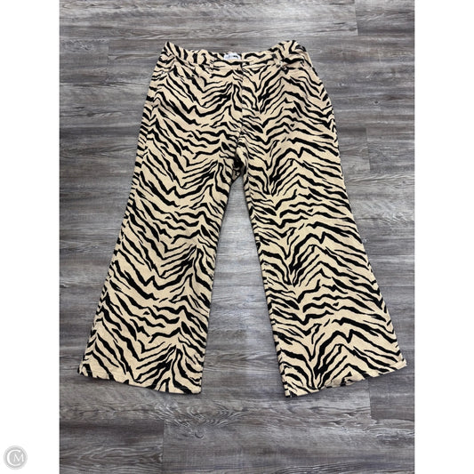 Jeans Flared By Fashion Nova In Animal Print, Size: 22