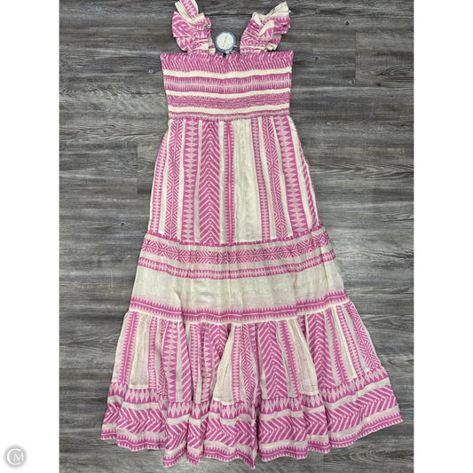 Dress Casual Maxi By Cmb In Pink & Tan, Size: L
