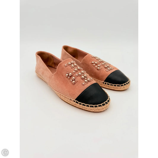 Shoes Designer By Tory Burch In Black & Pink, Size: 8