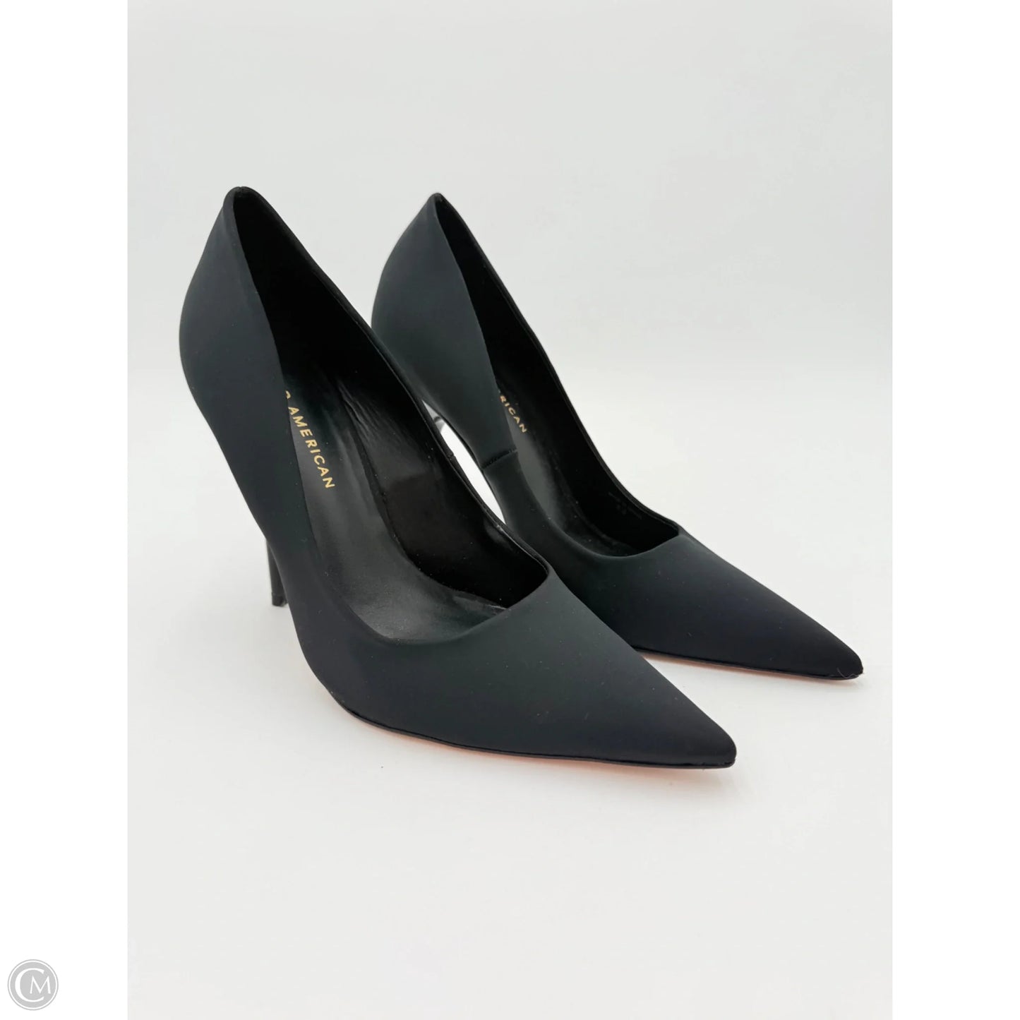Sandals Heels Stiletto By Good American In Black, Size: 8.5