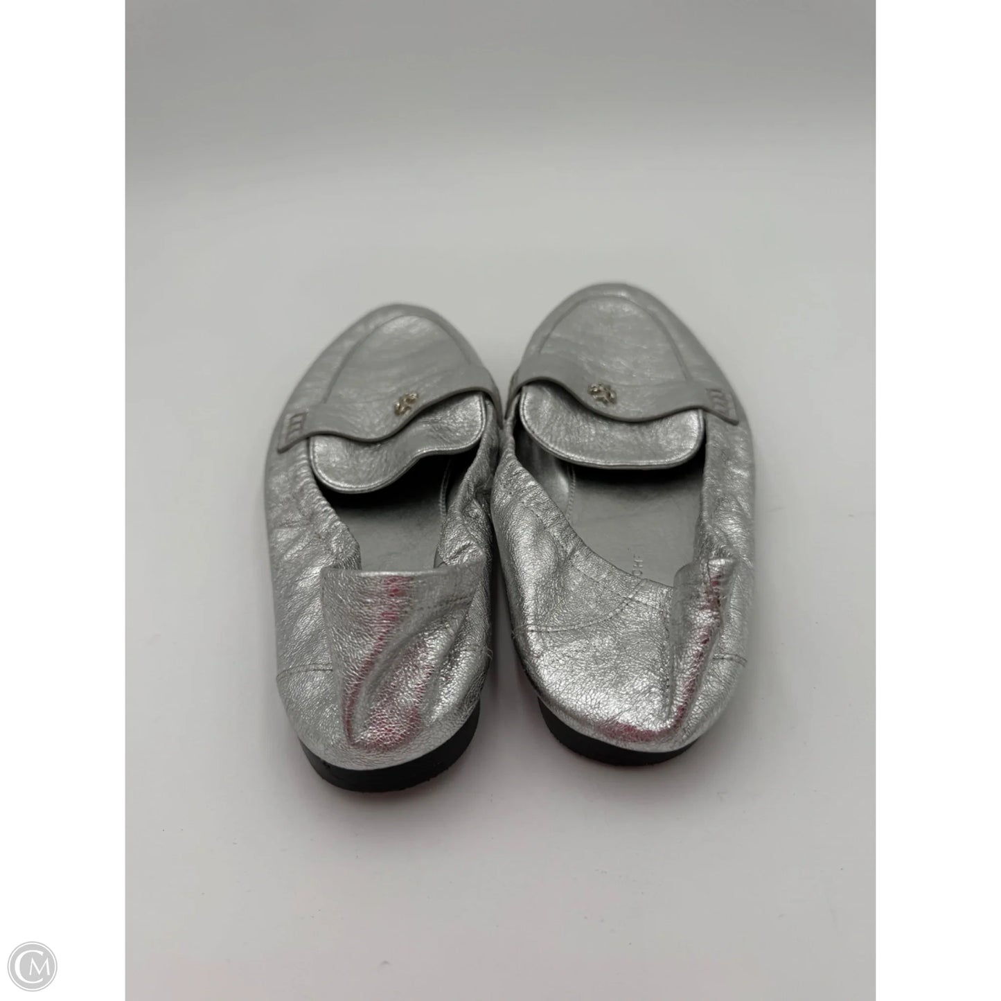 Shoes Designer By Tory Burch In Silver, Size: 8